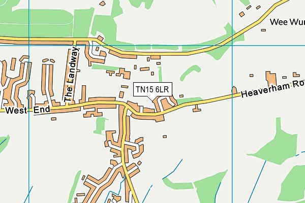 TN15 6LR map - OS VectorMap District (Ordnance Survey)