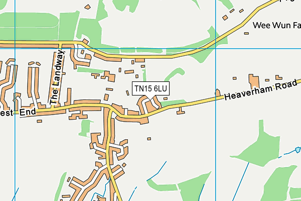 TN15 6LU map - OS VectorMap District (Ordnance Survey)
