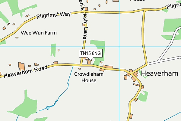 TN15 6NG map - OS VectorMap District (Ordnance Survey)