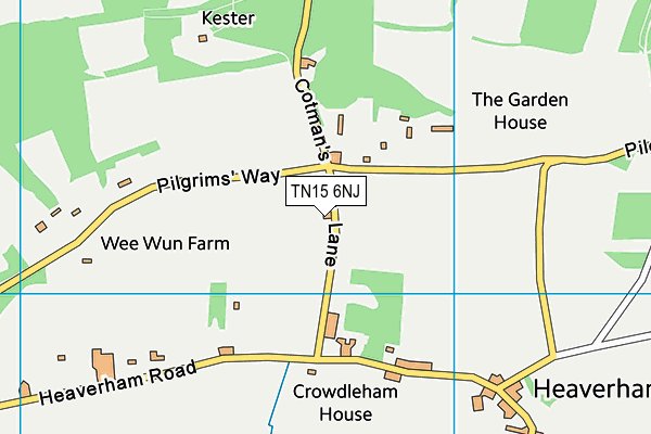 TN15 6NJ map - OS VectorMap District (Ordnance Survey)