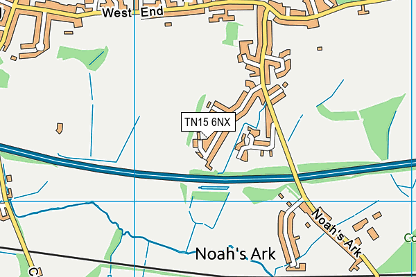 TN15 6NX map - OS VectorMap District (Ordnance Survey)