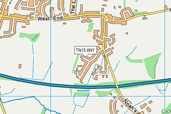 TN15 6NY map - OS VectorMap District (Ordnance Survey)