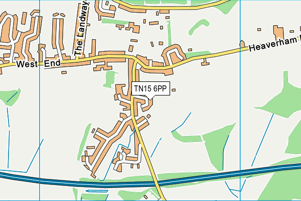 TN15 6PP map - OS VectorMap District (Ordnance Survey)