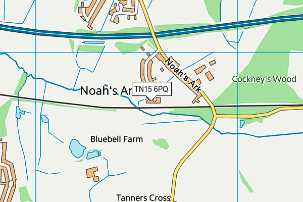 TN15 6PQ map - OS VectorMap District (Ordnance Survey)
