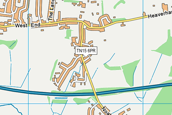 TN15 6PR map - OS VectorMap District (Ordnance Survey)