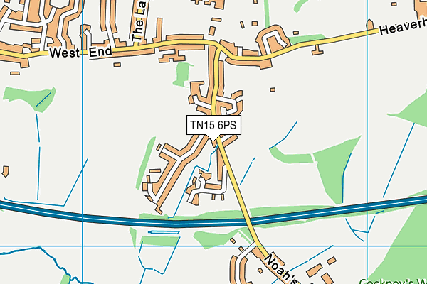 TN15 6PS map - OS VectorMap District (Ordnance Survey)