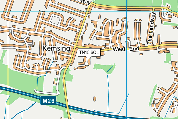 TN15 6QL map - OS VectorMap District (Ordnance Survey)