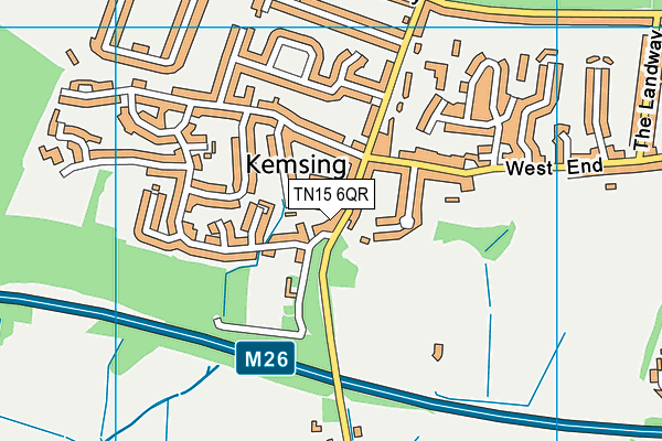 TN15 6QR map - OS VectorMap District (Ordnance Survey)