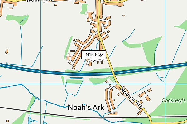 TN15 6QZ map - OS VectorMap District (Ordnance Survey)