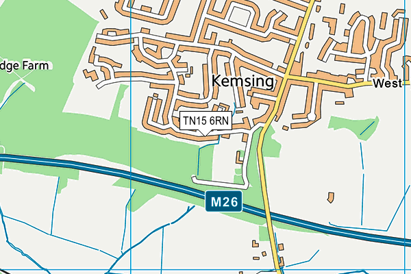 TN15 6RN map - OS VectorMap District (Ordnance Survey)