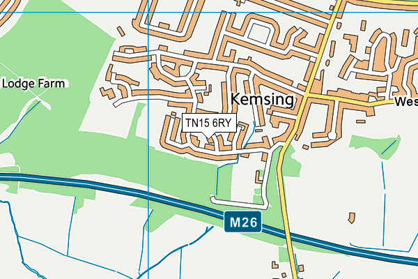 TN15 6RY map - OS VectorMap District (Ordnance Survey)