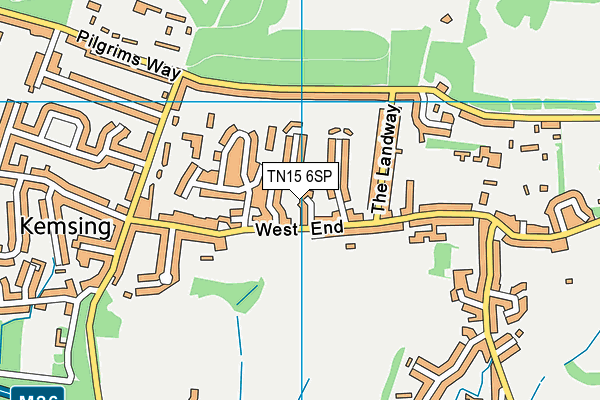 TN15 6SP map - OS VectorMap District (Ordnance Survey)