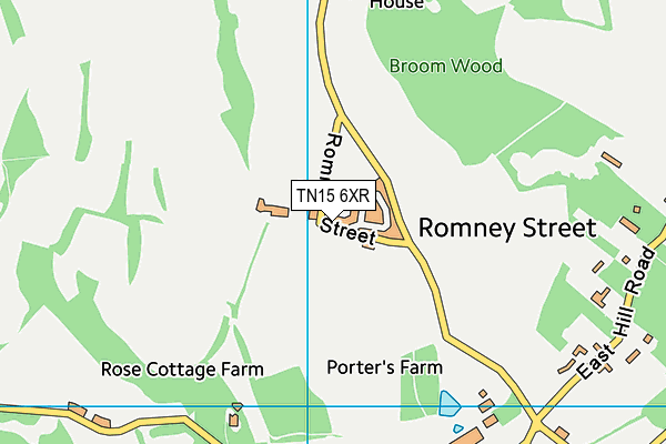 TN15 6XR map - OS VectorMap District (Ordnance Survey)