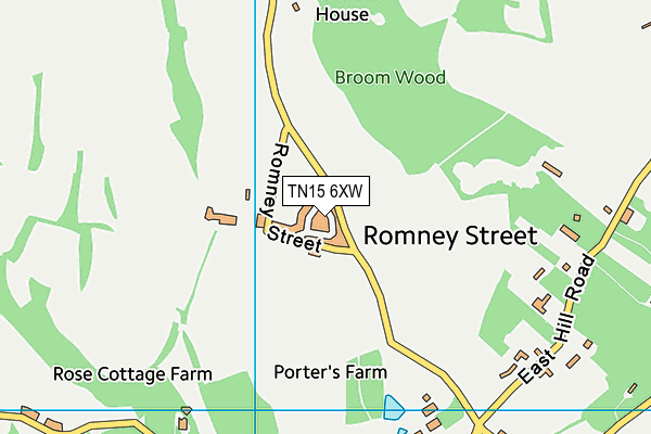 TN15 6XW map - OS VectorMap District (Ordnance Survey)