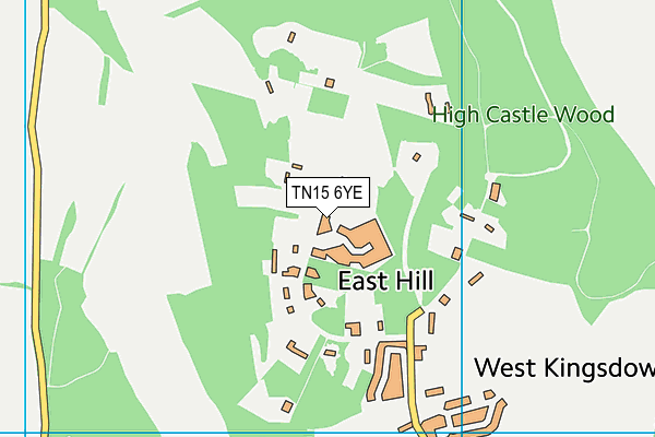 TN15 6YE map - OS VectorMap District (Ordnance Survey)
