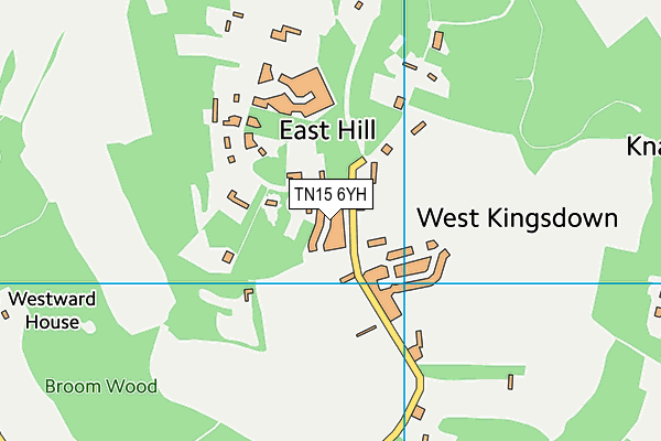 TN15 6YH map - OS VectorMap District (Ordnance Survey)