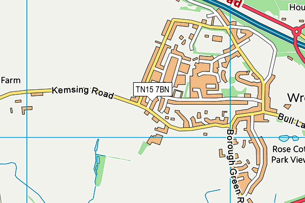 TN15 7BN map - OS VectorMap District (Ordnance Survey)