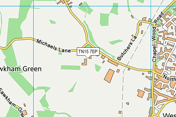TN15 7EP map - OS VectorMap District (Ordnance Survey)
