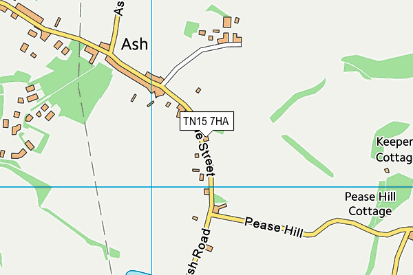 TN15 7HA map - OS VectorMap District (Ordnance Survey)
