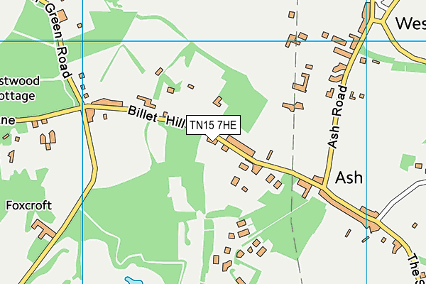 TN15 7HE map - OS VectorMap District (Ordnance Survey)