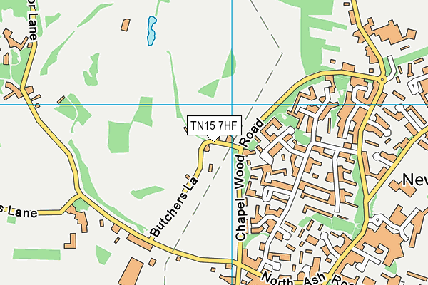 TN15 7HF map - OS VectorMap District (Ordnance Survey)