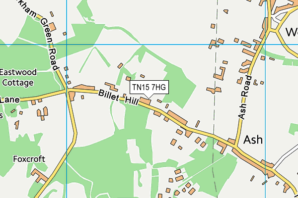 TN15 7HG map - OS VectorMap District (Ordnance Survey)