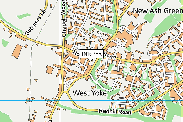 TN15 7HR map - OS VectorMap District (Ordnance Survey)