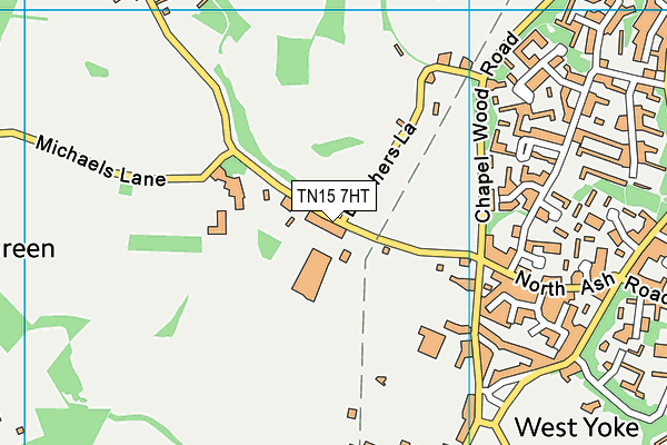 TN15 7HT map - OS VectorMap District (Ordnance Survey)