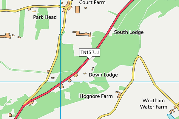 TN15 7JJ map - OS VectorMap District (Ordnance Survey)