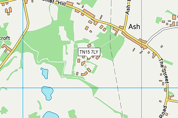 TN15 7LY map - OS VectorMap District (Ordnance Survey)