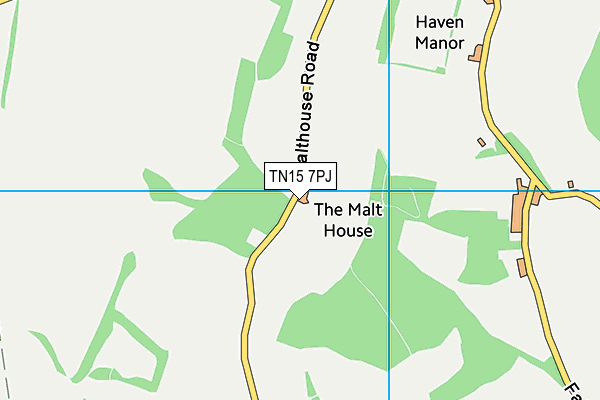 TN15 7PJ map - OS VectorMap District (Ordnance Survey)