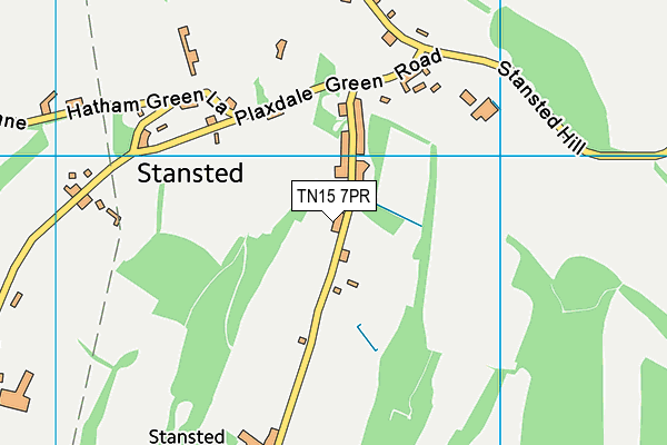 TN15 7PR map - OS VectorMap District (Ordnance Survey)