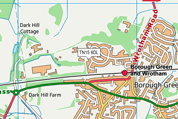 TN15 8DL map - OS VectorMap District (Ordnance Survey)