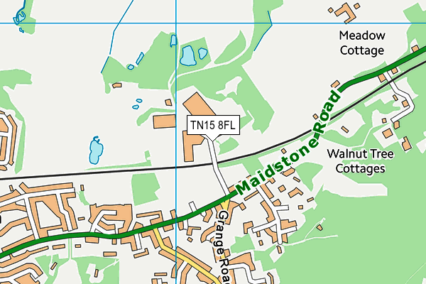TN15 8FL map - OS VectorMap District (Ordnance Survey)