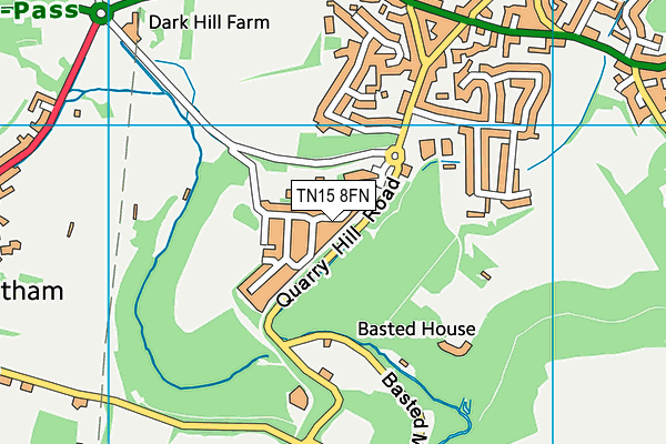 TN15 8FN map - OS VectorMap District (Ordnance Survey)