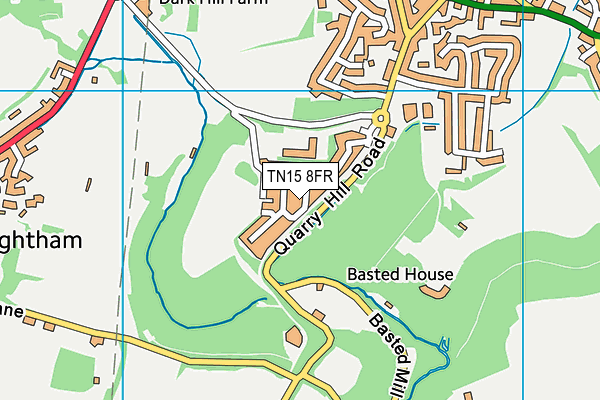 TN15 8FR map - OS VectorMap District (Ordnance Survey)