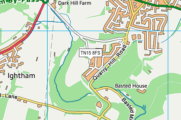 TN15 8FS map - OS VectorMap District (Ordnance Survey)