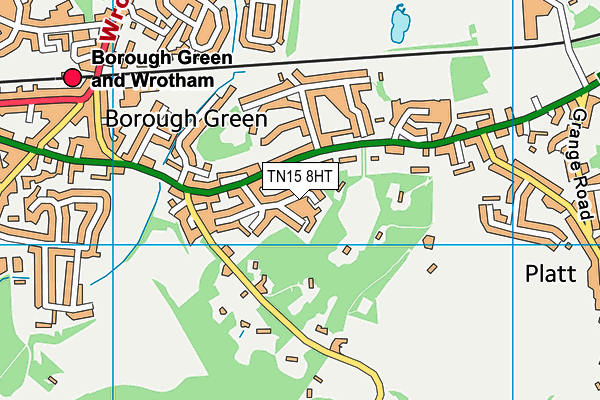 TN15 8HT map - OS VectorMap District (Ordnance Survey)