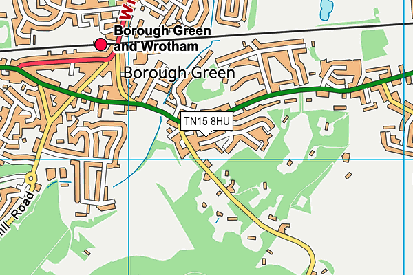 TN15 8HU map - OS VectorMap District (Ordnance Survey)