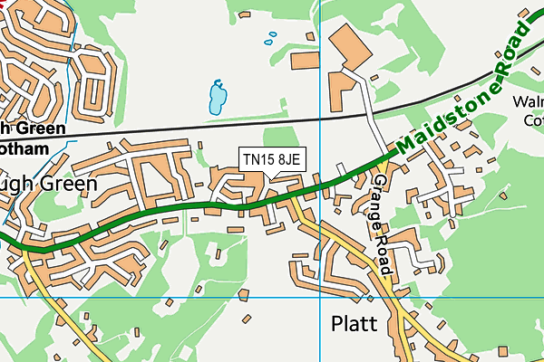 TN15 8JE map - OS VectorMap District (Ordnance Survey)