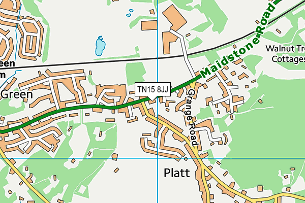 TN15 8JJ map - OS VectorMap District (Ordnance Survey)