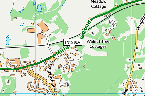TN15 8LA map - OS VectorMap District (Ordnance Survey)