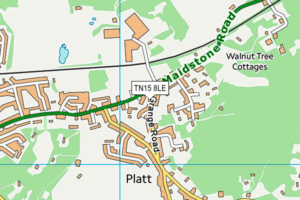 TN15 8LE map - OS VectorMap District (Ordnance Survey)