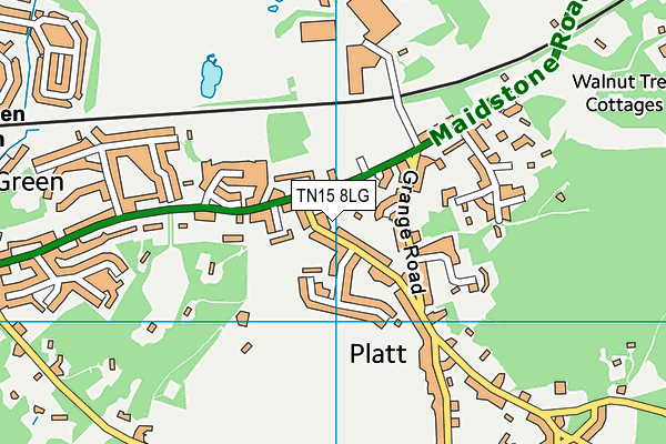 TN15 8LG map - OS VectorMap District (Ordnance Survey)