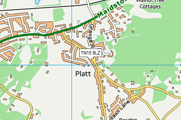 TN15 8LZ map - OS VectorMap District (Ordnance Survey)