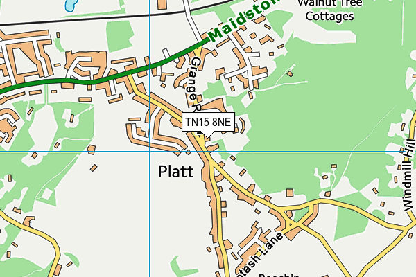 TN15 8NE map - OS VectorMap District (Ordnance Survey)