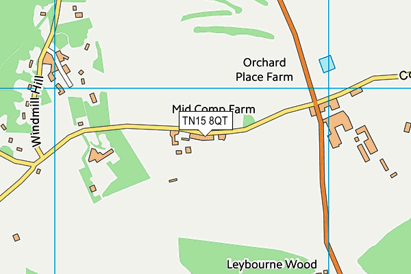 TN15 8QT map - OS VectorMap District (Ordnance Survey)