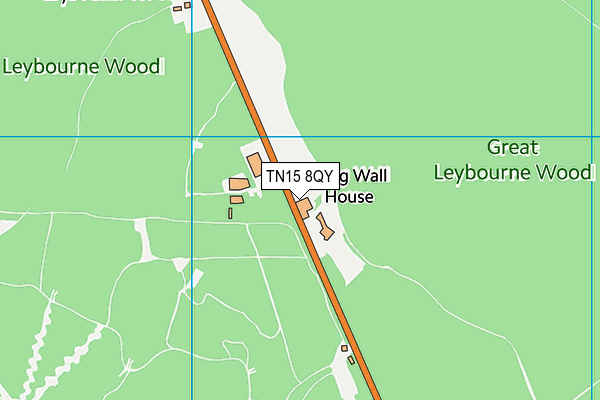 TN15 8QY map - OS VectorMap District (Ordnance Survey)