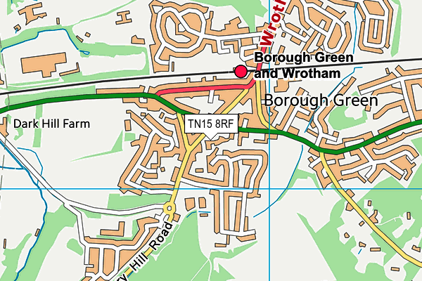 TN15 8RF map - OS VectorMap District (Ordnance Survey)