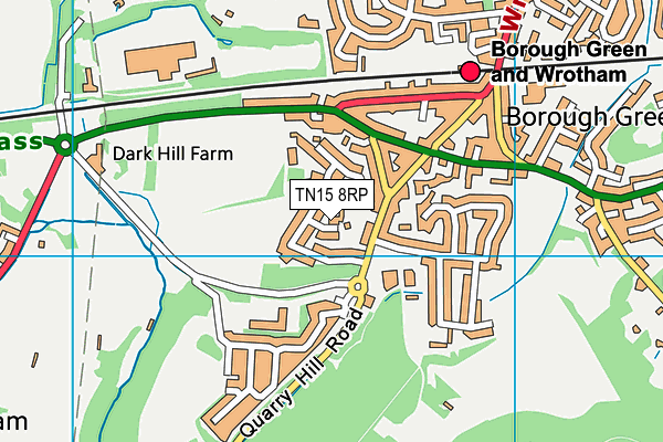 TN15 8RP map - OS VectorMap District (Ordnance Survey)